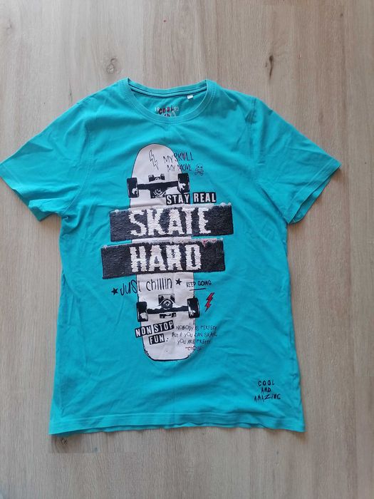 Koszulka skate deskorolka magiczne cekiny 158 164 C&A