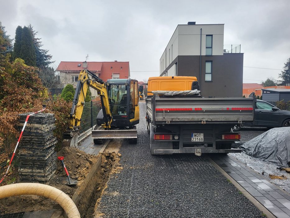 Usługi Minikoparką prace ziemne wynajem koparki i ładowarki