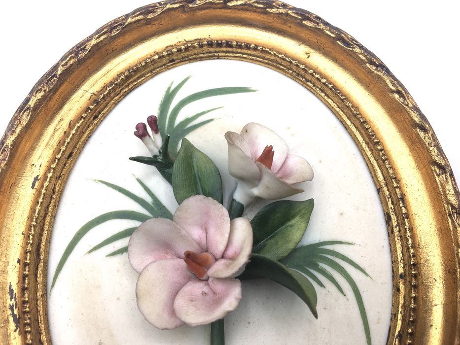 Dois quadros talha dourada campodimonte