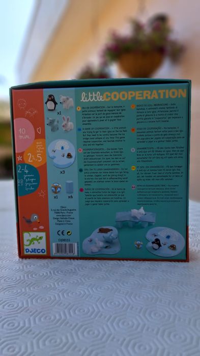 Jogo didático para crianças, estimulando a cooperação.