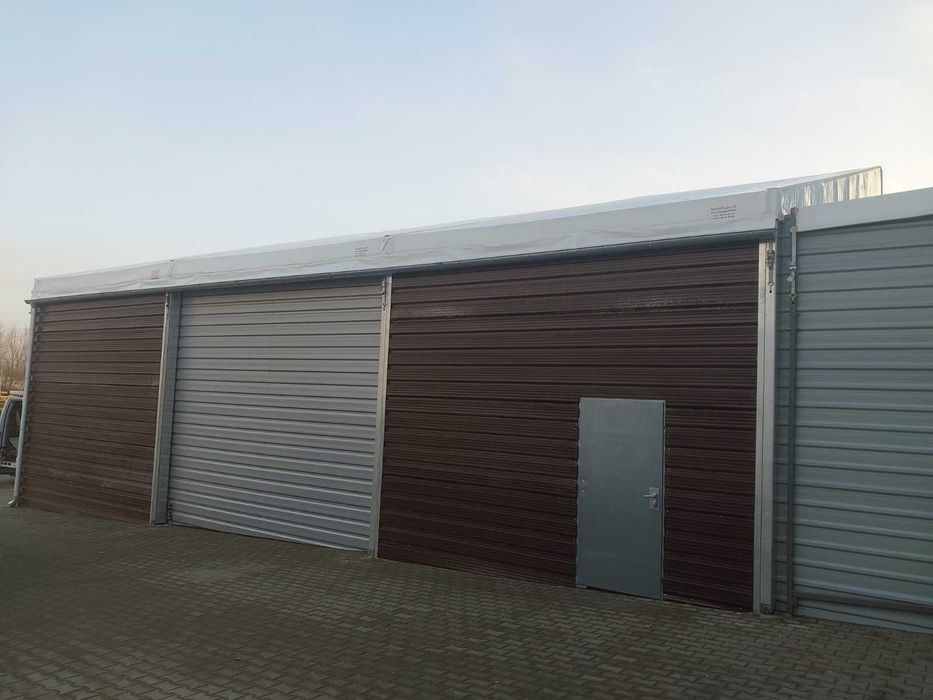 Wiata Hala namiotowa 20x15x4 boki blacha