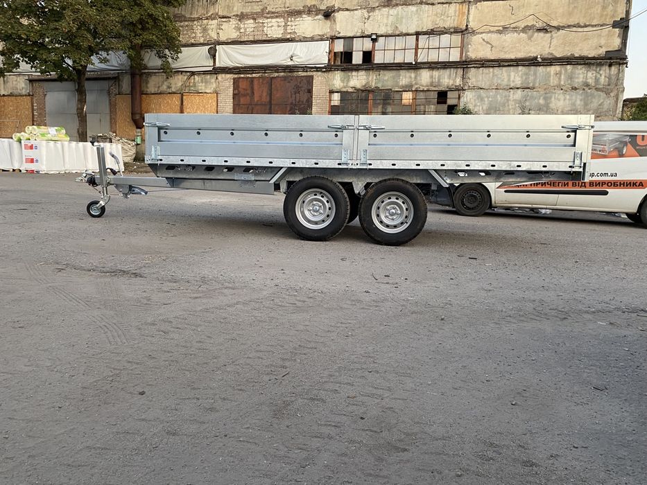 Причіп платформа 4х2 оцинкований з гальмівною системою на 2700кг