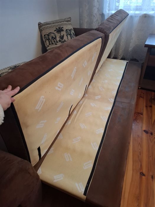 Wersalka i fotel, z funkcją spania, wygodna sofa, kanapa