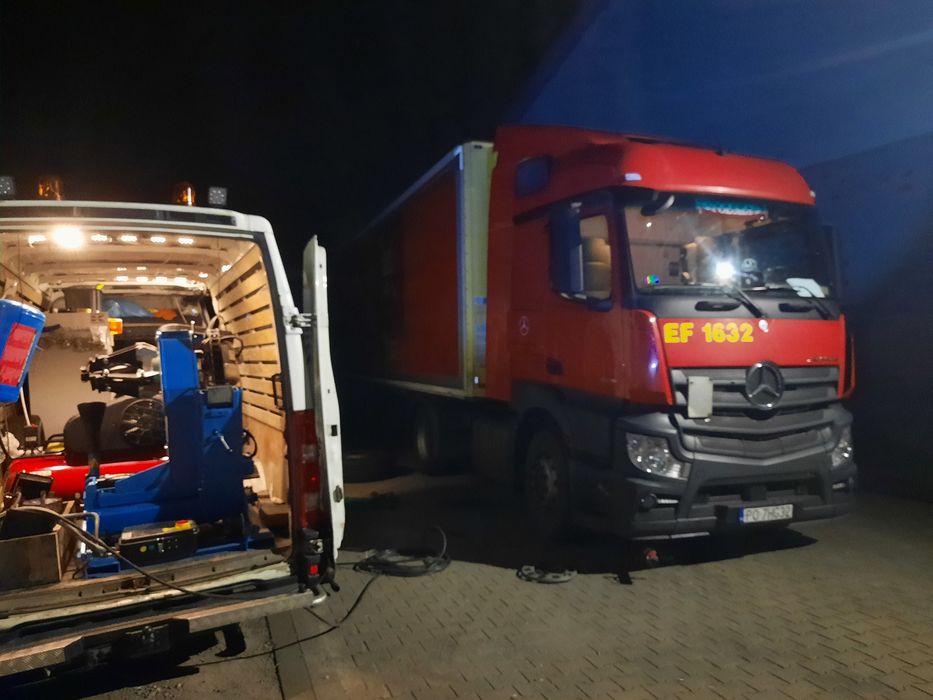 Mobilny serwis TIR 24, wulkanizacja, maszyny rolnicze i budowlane