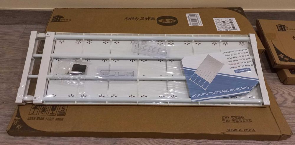 Prateleiras de Tensão Expansível para Armários 38-60 cm e 73-125 cm