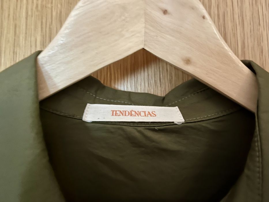 Camisa Oversize verde escura - Tendências