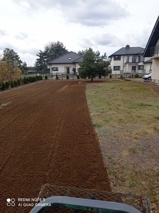 Glebogryzarka separacyjna sianie trawy ogrody, siatka na krety