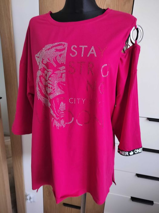 Bluza bluzka damska 46 turecka z klasą tył dłuższy Freestill lampas