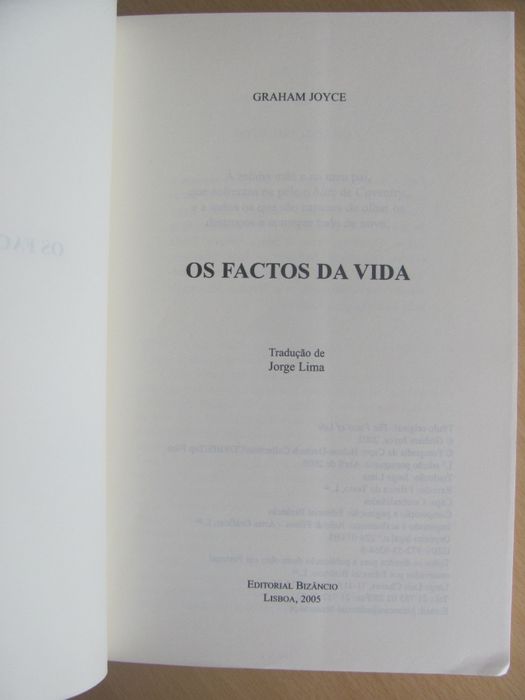 Os Factos da Vida de Graham Joyce