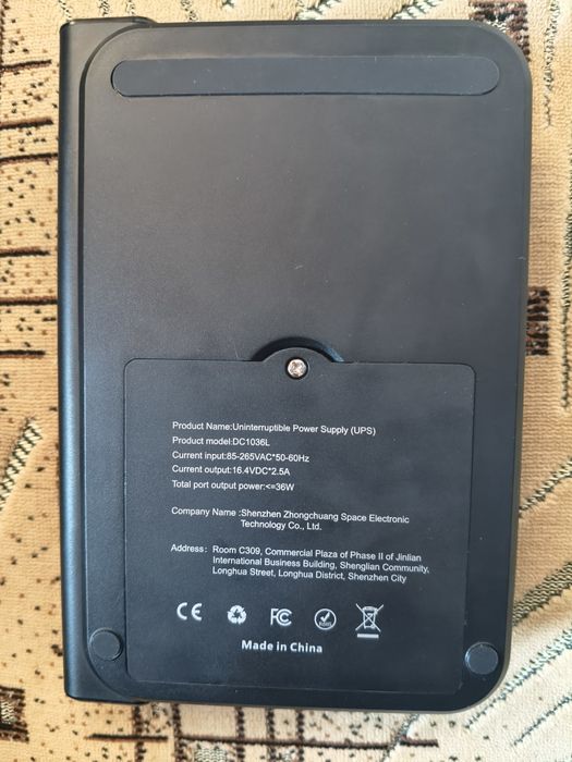 ИБП UPS для роутера DOCREATE DC1036L 36Вт