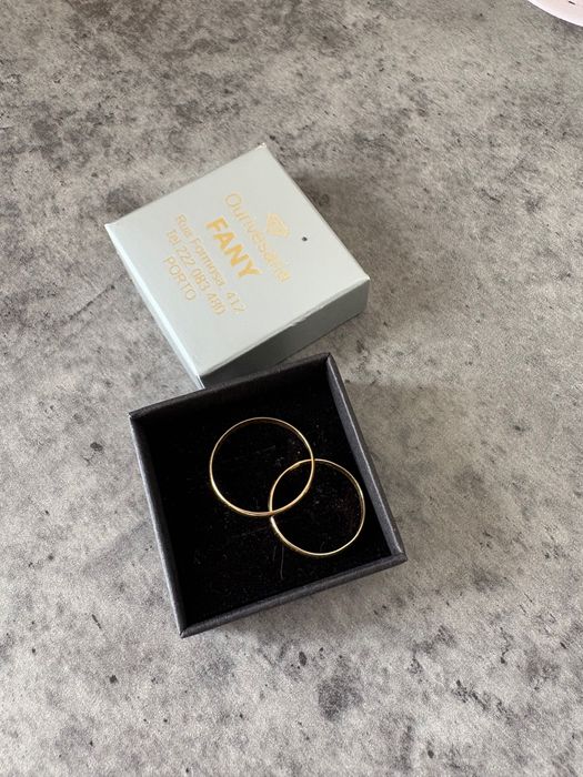 Alianças noivado ou casamento ouro certificado