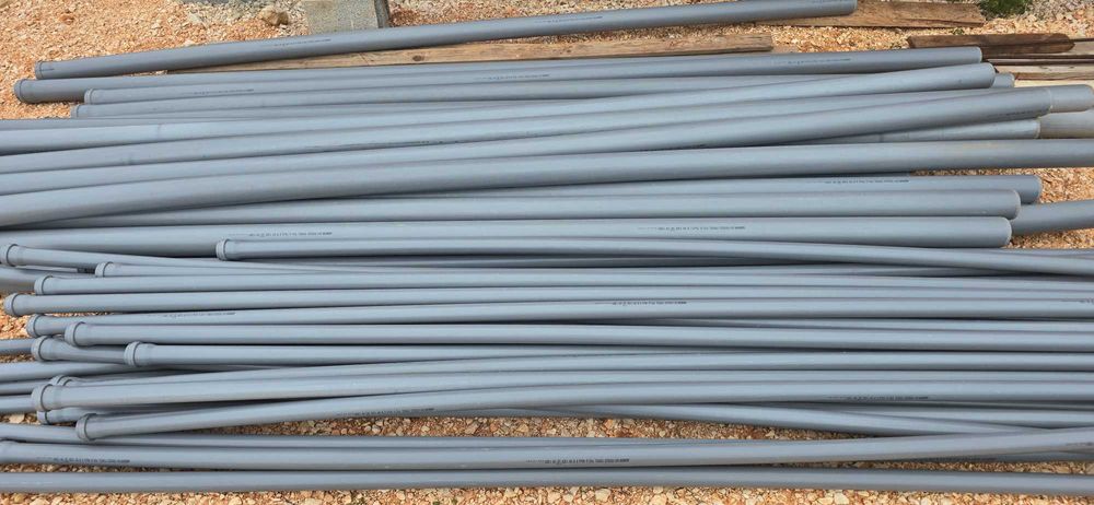 Tubos esgoto PVC 40 e 70mm x 3m EN1329