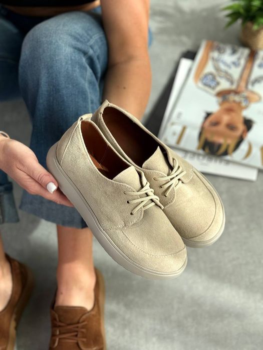 Анатомічні туфлі на шнурках, різні кольори