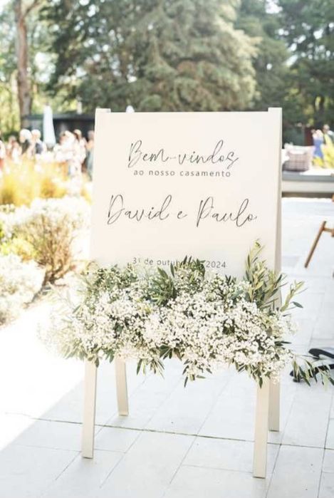 Cavalete para eventos: Casamentos, Batizados, etc...