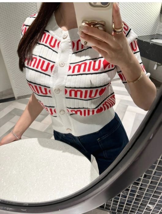 Кофточка в рубчик Miu Miu