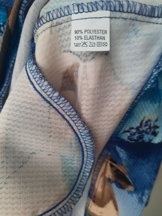Tunika damska motyw roślinny nie mnąca Oliwia r. 38
