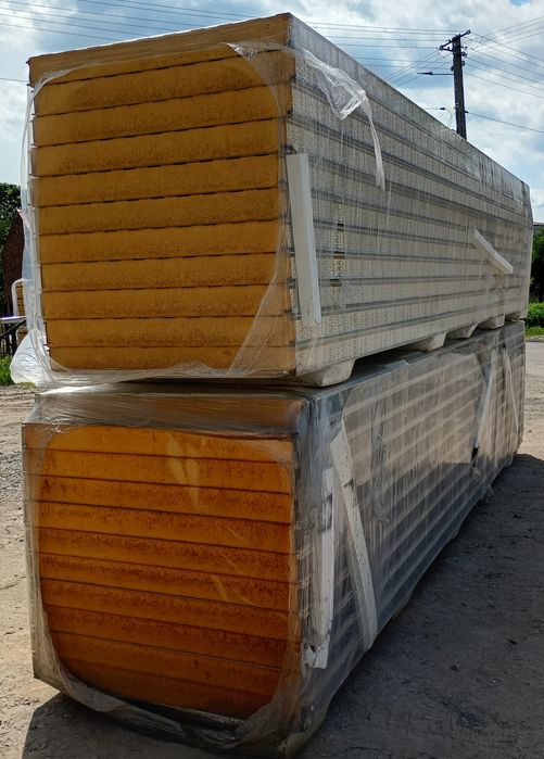 Płyta warstwowa ścienna 10cm srebrny biały 9006