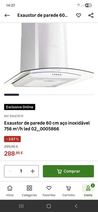 Exaustor de parede NOVO ( ainda na caixa)