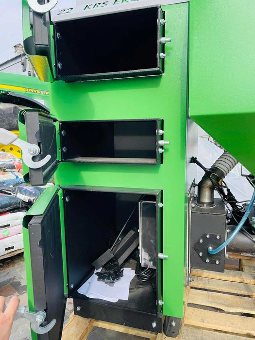 Piec, kocioł na pellet i ekogroszek, 5 klasa, 22KW