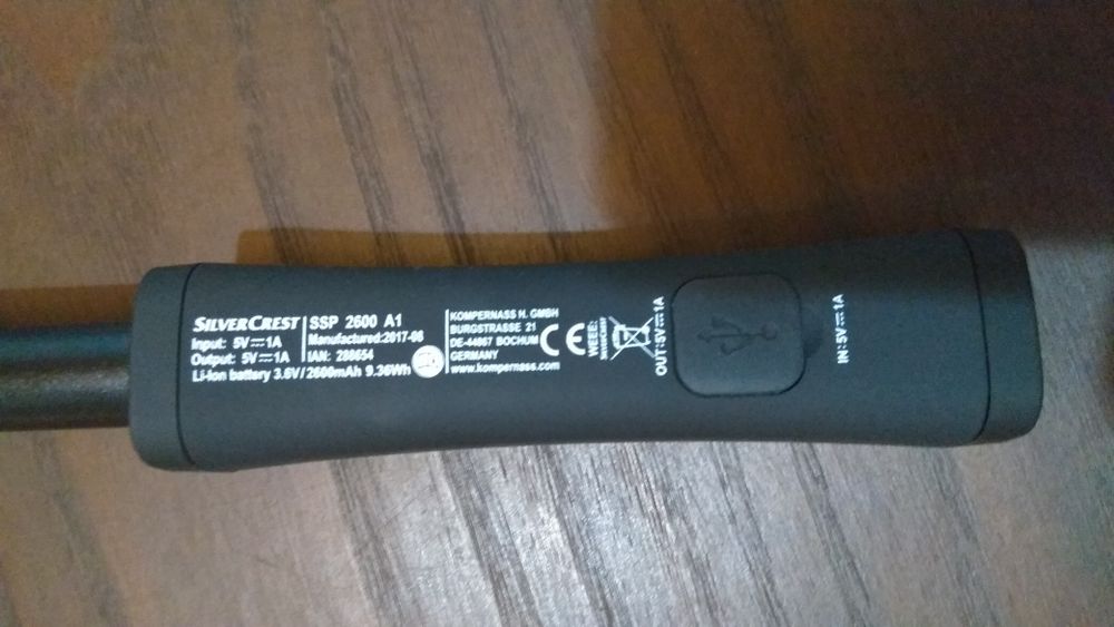 PowerBank com Bluetooth e stick de selfies