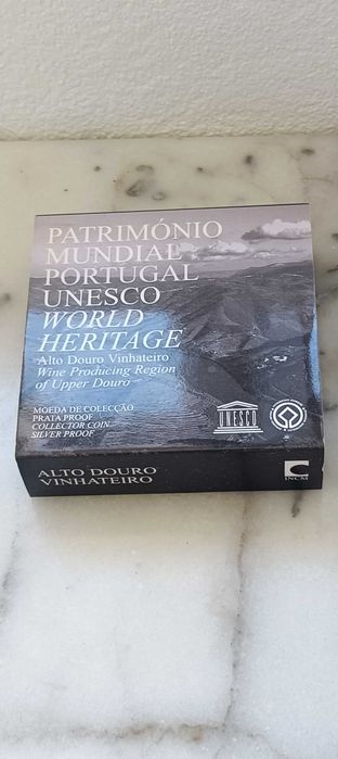 Moeda prata coleção colecionador proof alto douro vinhateiro