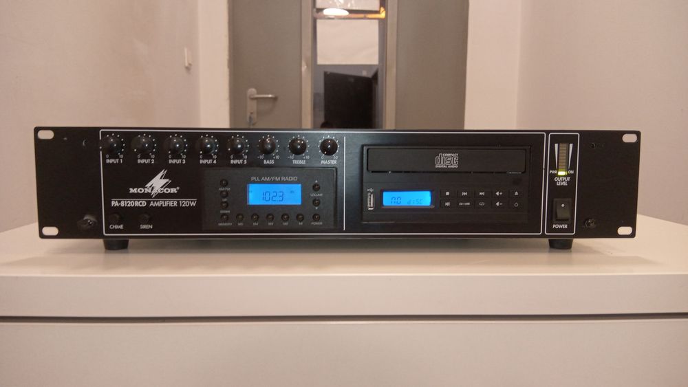MONACOR PA-8120RCD - wzmacniacz miksujący PA