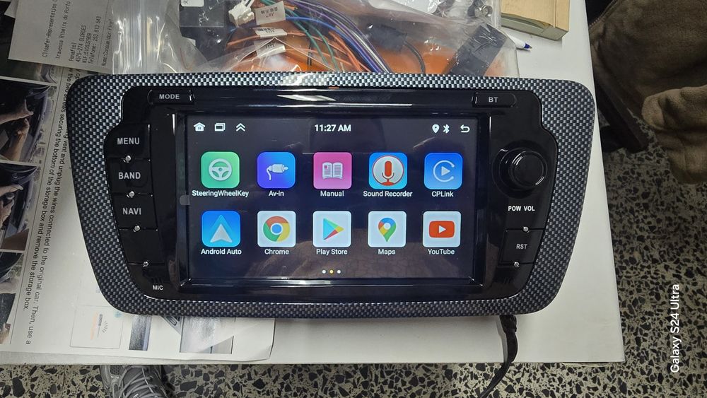 Rádio Seat Ibiza 6J Android 14 com GPS (Novo)