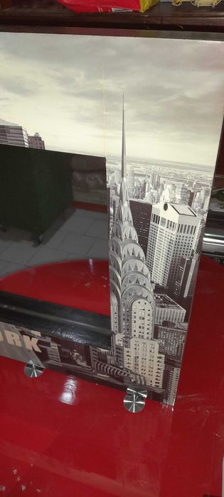 Espelho de parede em madeira lacada Nova York 60cm x4.5 cm