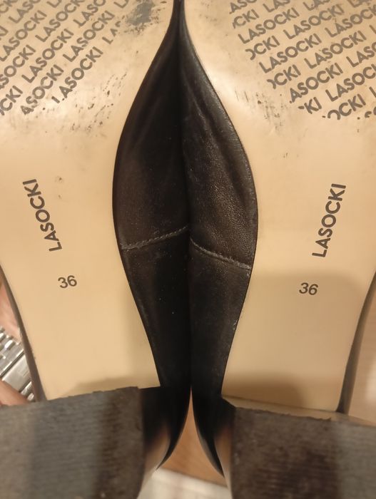 Buty skórzane Lasocki damskie czółenka