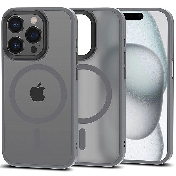 Tech-Protect Magmat Magsafe Iphone 15 Pro Matte Titanium