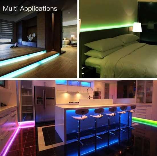 Fita Led USB controlo comando e musica