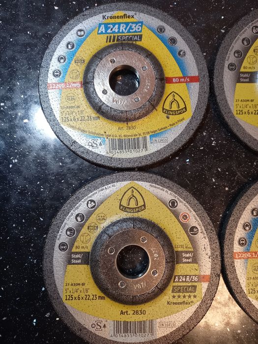 Круги ф125х6мм. зачистные шлифовальные клинспор