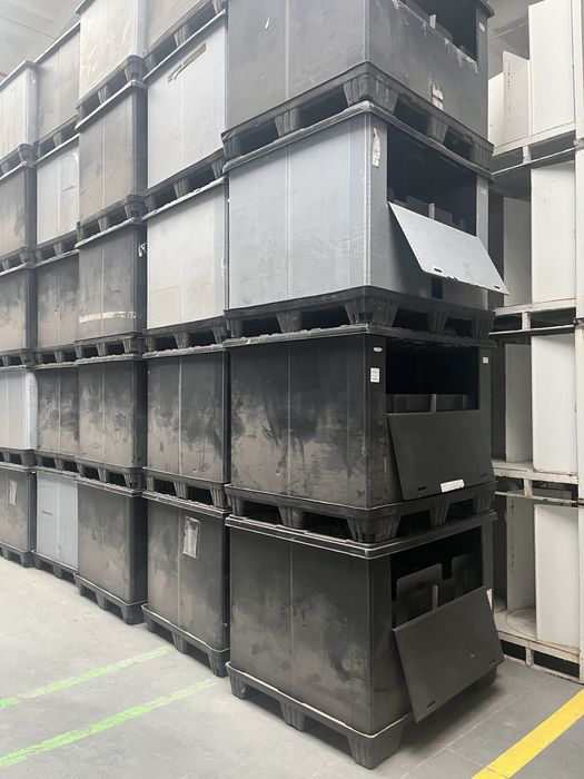 Pojemnik 120x100x100cm 1210L kosze plastikowe koszopaleta gitterbox