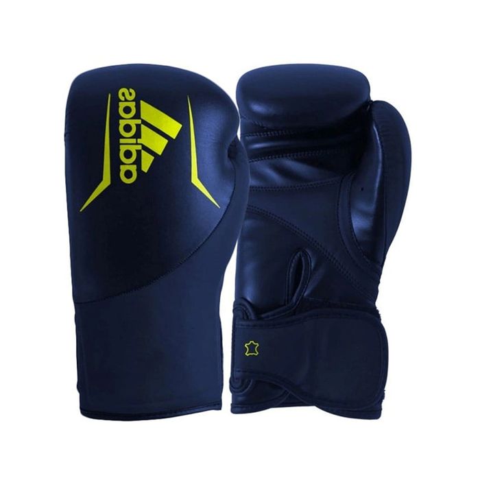 Rękawice bokserskie ADIDAS SPEED 200 skóra PU granatowe 14 oz.