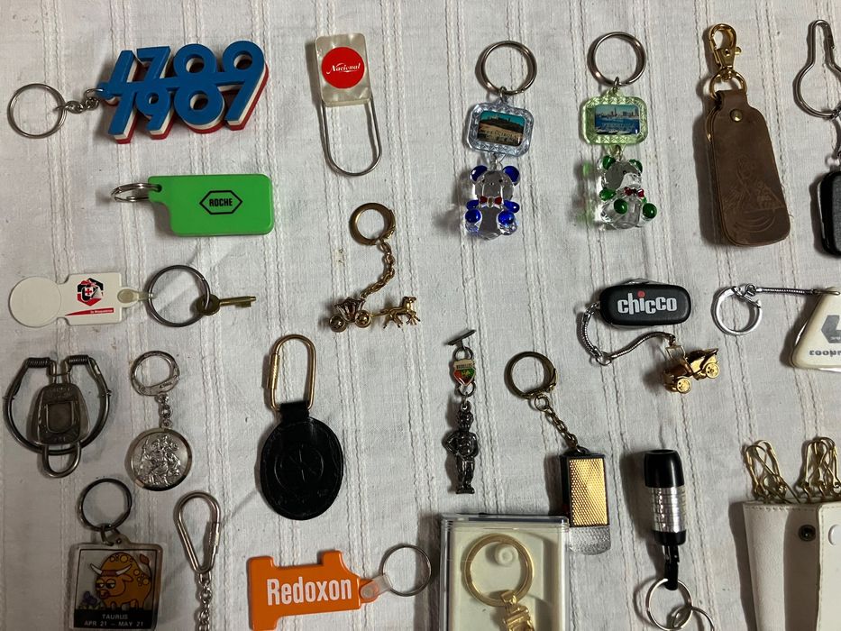 Colecção (Lote) de porta - chaves antigos