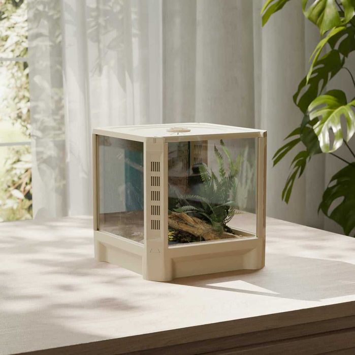 Terrarium 15x15x15 Beżowe Dla Modliszki, Skakuna, Ptasznika, Pająka