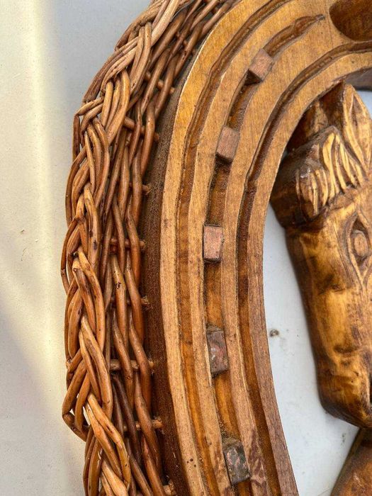 Резная вешалка 51*39см / Вешалка для одежды / Ключница /  из дерева