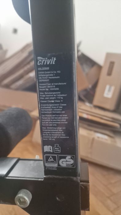 Crivit ławeczka do ćwieczeń hg03250