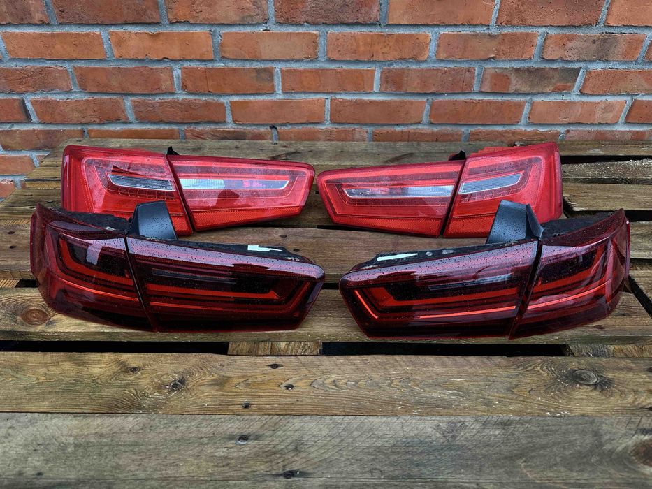 Audi A6 C7 задні фари LED рест дорест Європа Америка