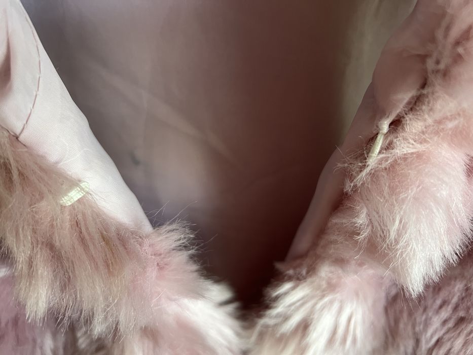 Colete de pelo com capuz S