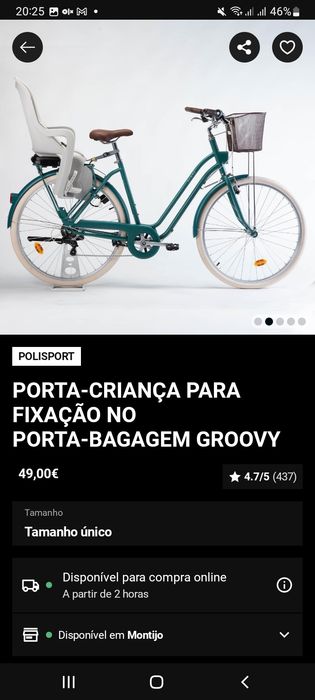 Cadeirinha para bicicleta