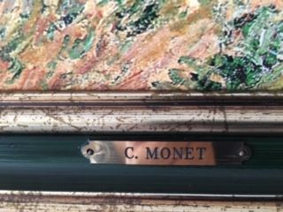 Quadro serigrafia MONET Dame Met Parasol