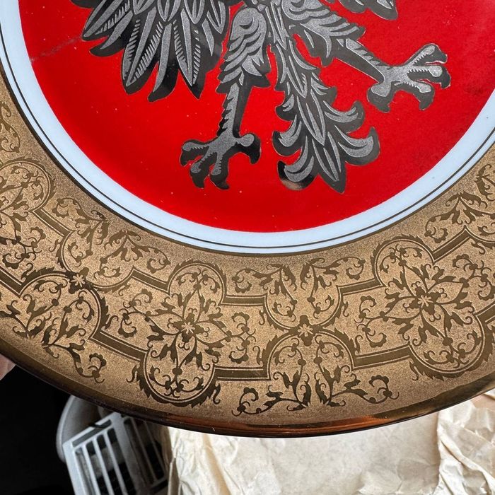 Patera Patriotyczna Z Orłem PRL Porcelana Wawel