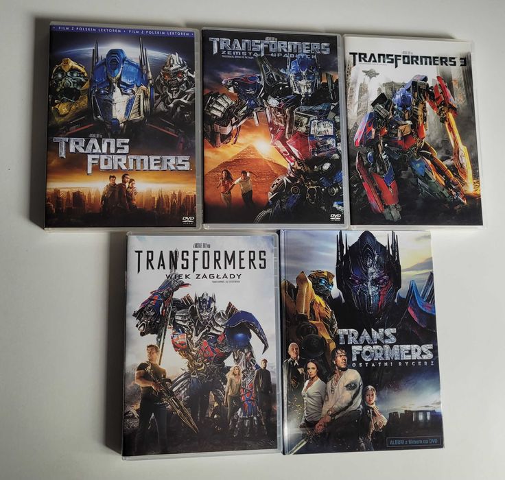 Transformers 1-5 DVD Film Science Fiction Lektor Polski Komplet