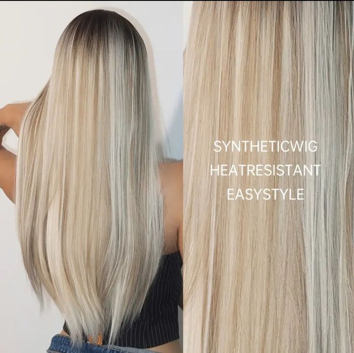 Peruka dluga blond ombre