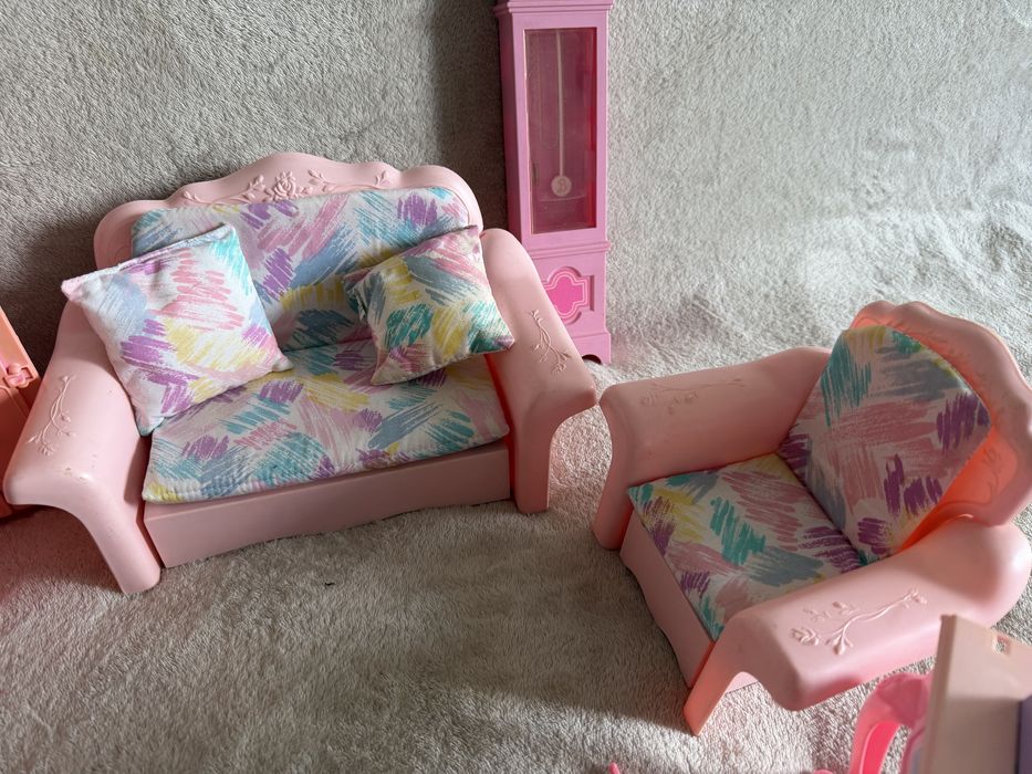 Zestaw salon living prettty Barbie 1983