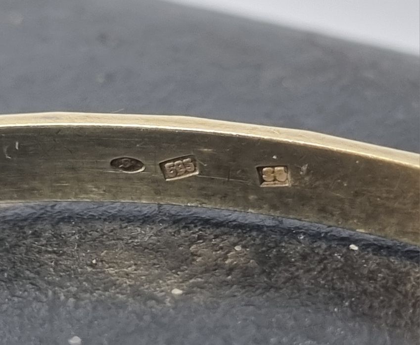 Bransoletka złota koło złoto 585