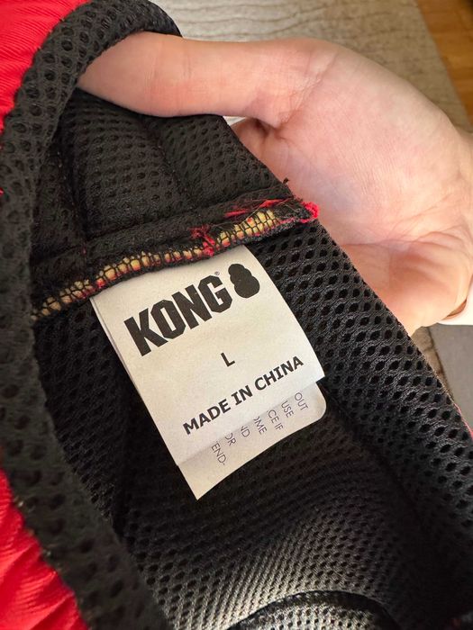 (NOVO) Peitoral KONG vermelho para cão