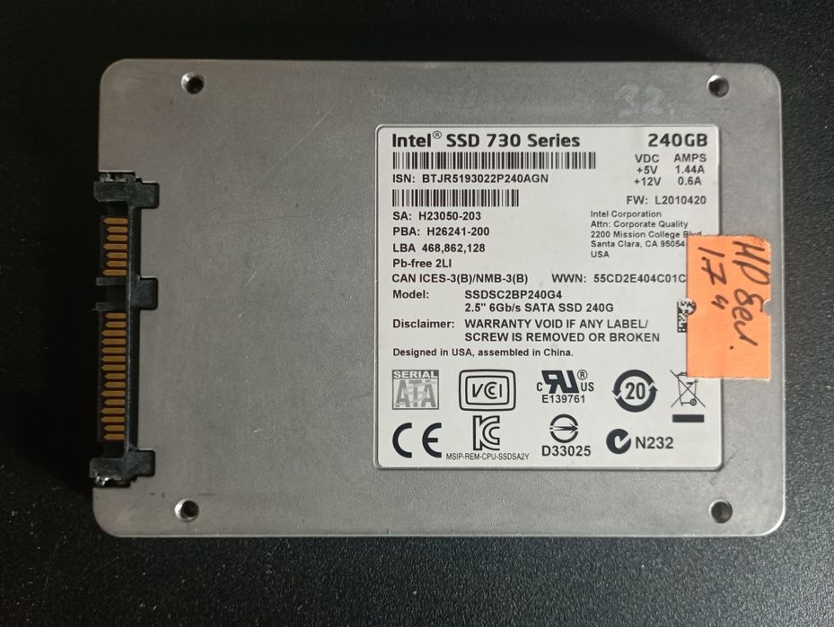 Накопичувач SSD 240Gb