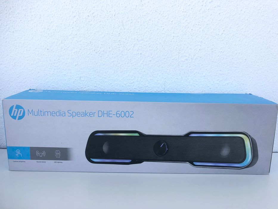 Coluna HP Multimedia Speaker DHE-6002 com LED RGB